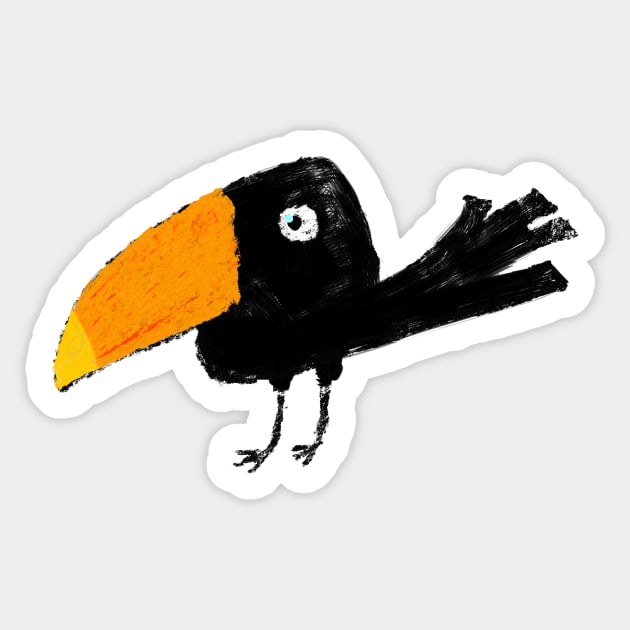 Mister Raven Sticker by GarrinchaToonz